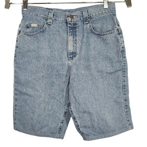 VF Jeanswear Riders Denim Bermuda Shorts Women Size 14 M Light Wash High Rise